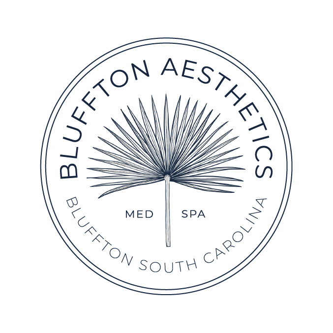 Bluffton Aesthetics Badge Logo Blue